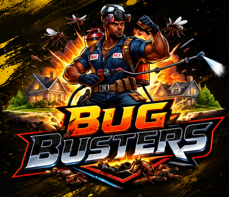 Bug Busters Pest Control — pest pro with sprayer, ready for action